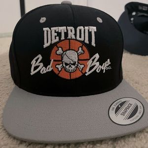 DETROIT BAD BOY PISTONS OLD SCHOOL SNAPBACK